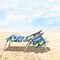 2-Pack 5-Position Folding Backpack Beach Reclining Chairs with Pillow